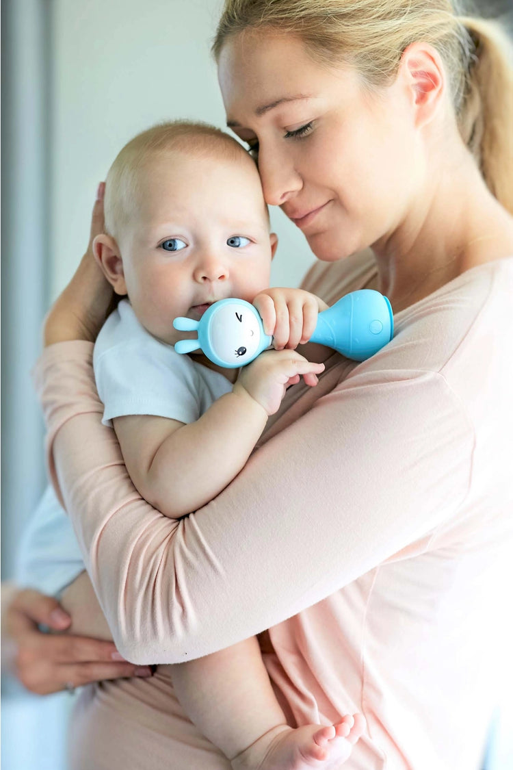 Smarty Bunny Sensory Toy w/Music, Lights & Teether | Blue - 9
