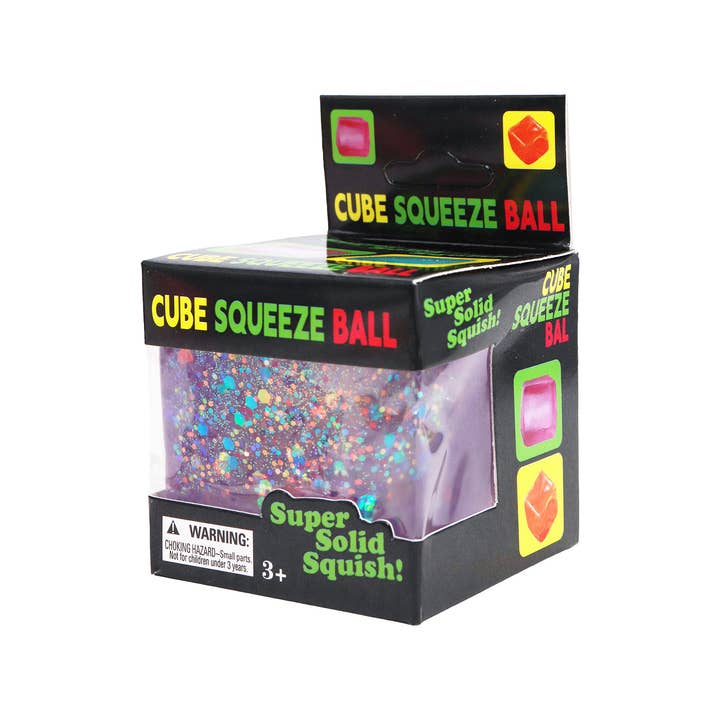 Iridescent Glitter Cube Maltose Filled Squishy - 1