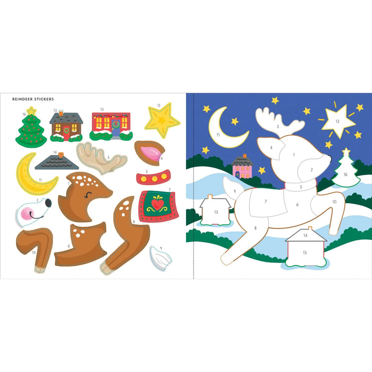 My First Color By Sticker Book | Christmas