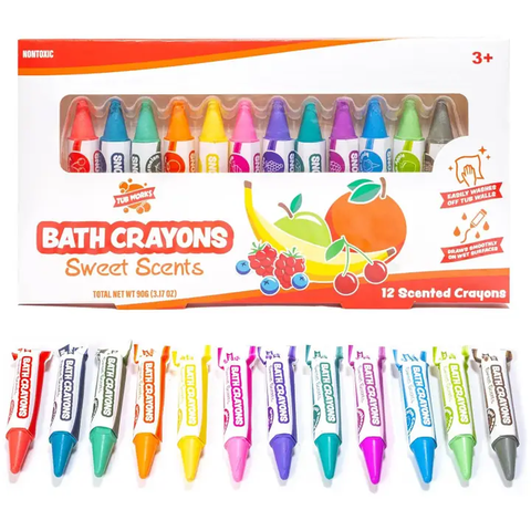 Tub Works | Sweet Scents Smooth Bath Crayons Bath Toy | 12 Bath Crayons | Ages 3+ - 1