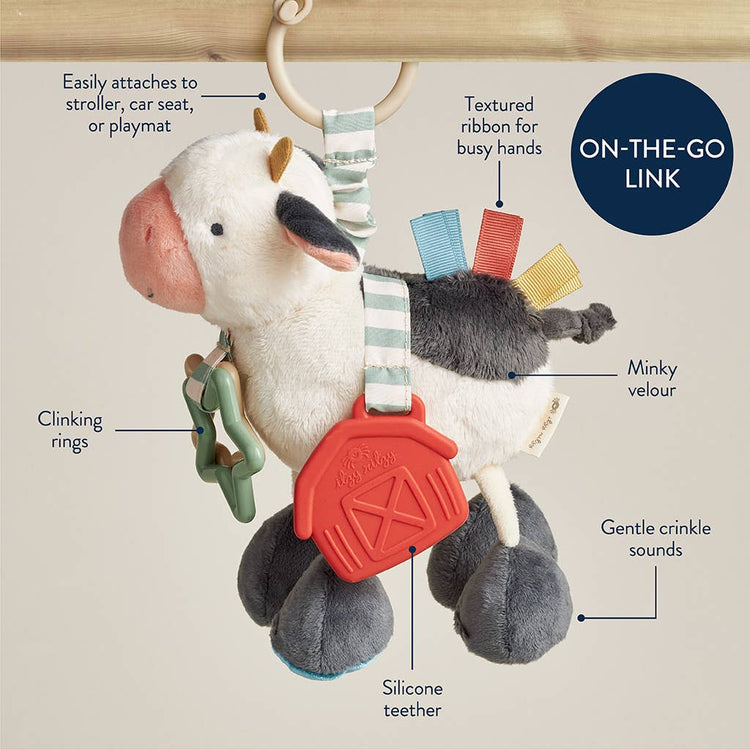 Cow Itzy Friends Link & Love Activity Plush 0+ - 6