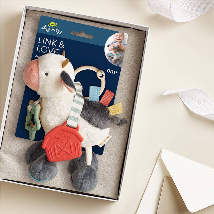 Cow Itzy Friends Link & Love Activity Plush 0+ - 7