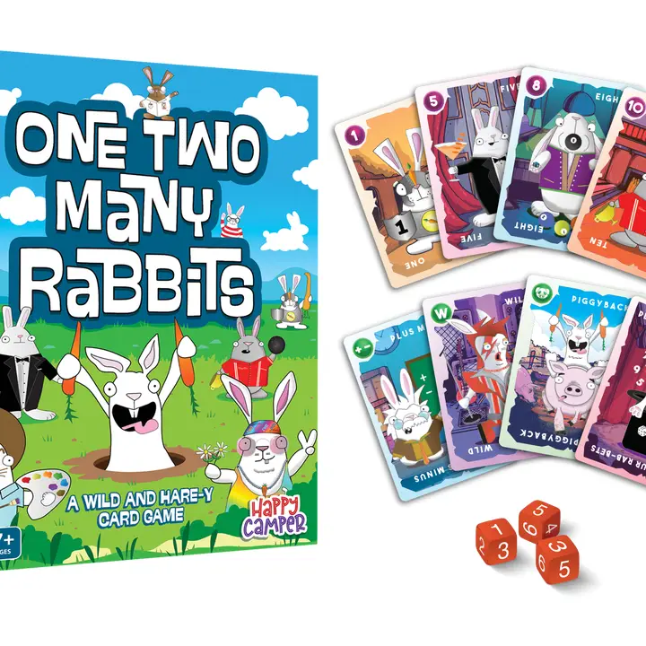 One Two Many Rabbits - A Wild & Harey Card Game | Ages 7+