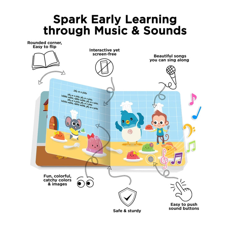 Ditty Bird | Sound Book Funny Songs USB-Rechargeable 1+ - 3