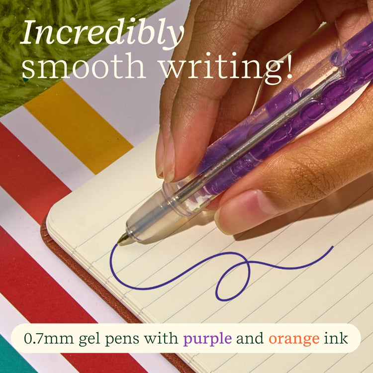 Scented Lava Pen Set | 2-Pack | Purple/Orange - 3
