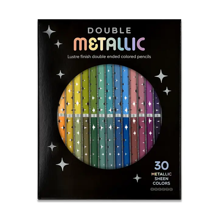 Metallic Dual Ended Colored Pencils Spbs038