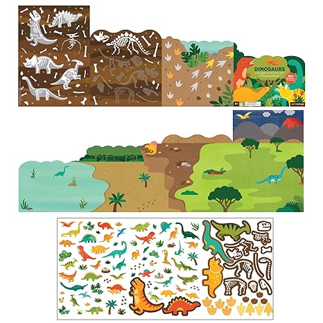 Sticker Activity Book Set Dinosaurs