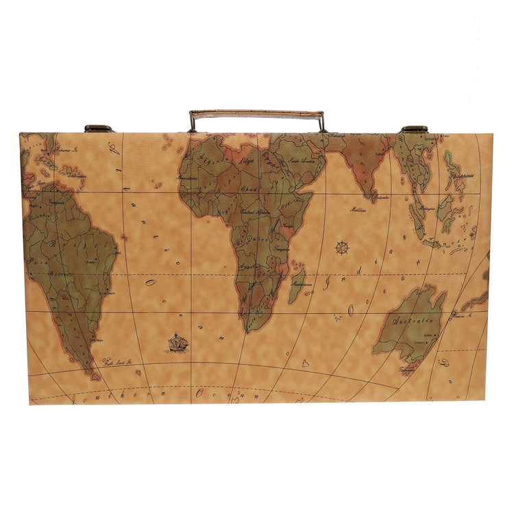 Backgammon | Leatherette Set | Map Style Game - 11