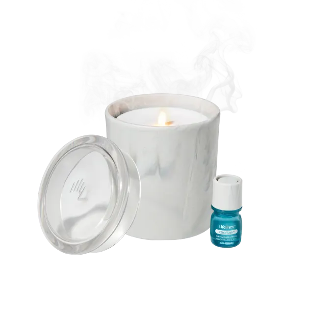 Lifelines Flameless Candle Diffuser |Marble 11-1616 - 1