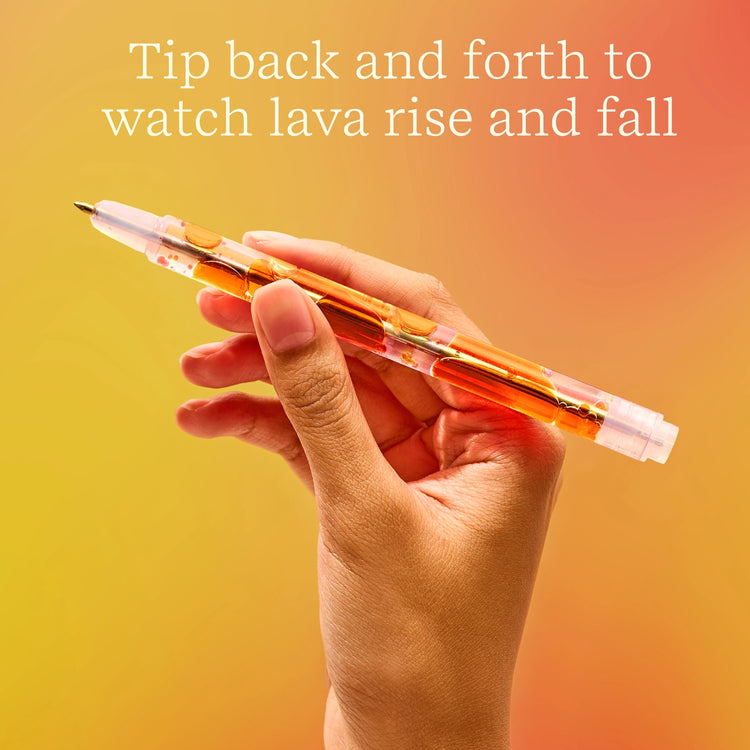 Scented Lava Pen Set | 2-Pack | Purple/Orange - 4