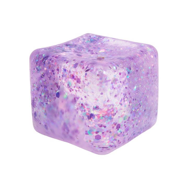 Iridescent Glitter Cube Maltose Filled Squishy - 2