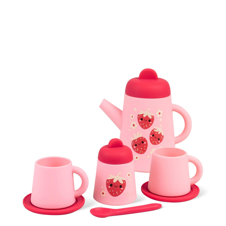 Silicone Tea Set | Strawberry Patch 1+ - 2