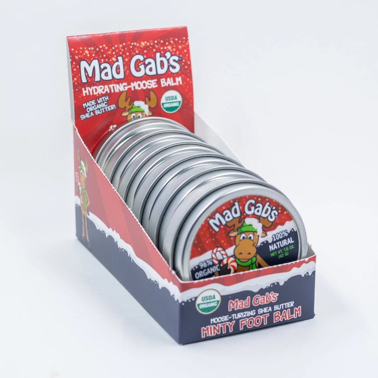 Organic Holiday Moose Minty Foot Balm