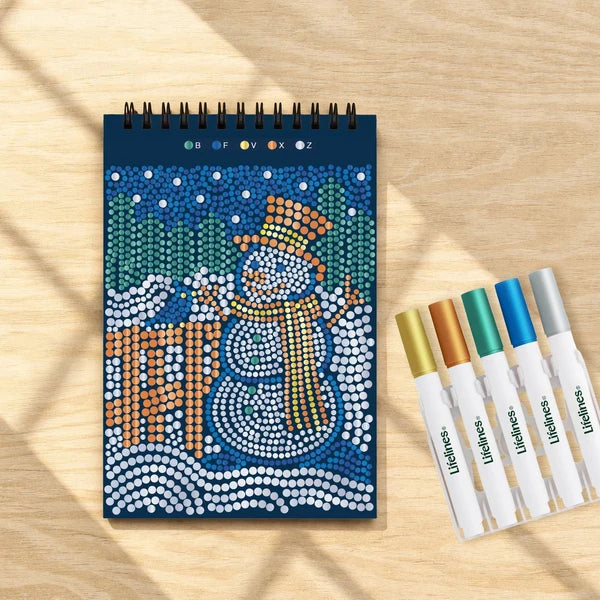 Lifelines | Flow Art Mini | Dot-By-Letter Frosted Village - 6