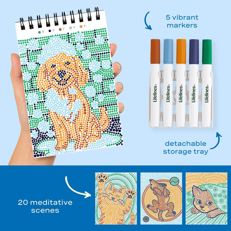 Lifelines | Flowart Mini | Dot by Letter | Furry Friends - CR Toys
