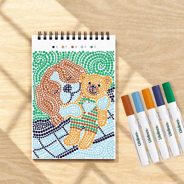 Lifelines | Flowart Mini | Dot by Letter | Furry Friends - CR Toys