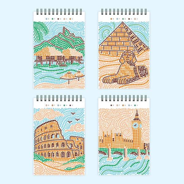 Lifelines | FlowArt Mini | Dot-By-Letter Postcard Places - 4
