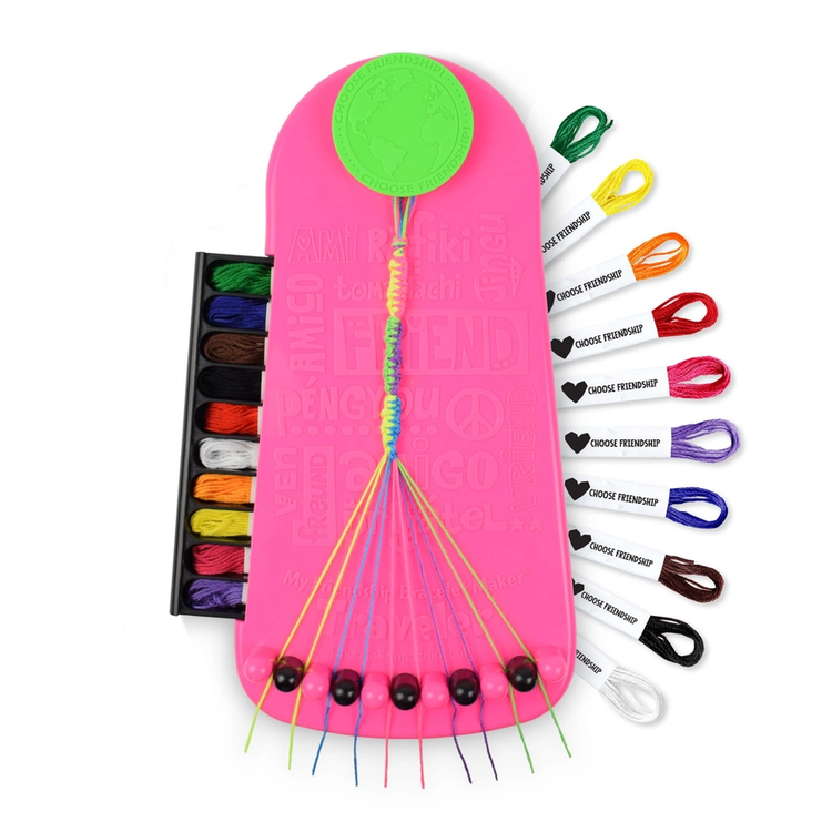My Friendship Bracelet Maker, 20 Pre-Cut Threads-Watermelon Fbm-Wml