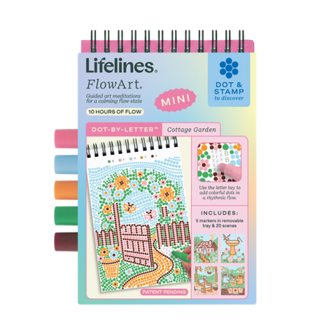 Lifelines | FlowArt Mini | Dot-By-Letter Cottage Garden - 1