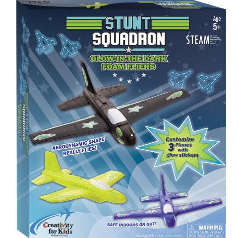 Stunt Squadron Glow in the Dark Foam Fliers 5+