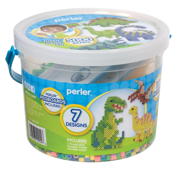 Perler Beads | Small Bucket | Dinosaurs
