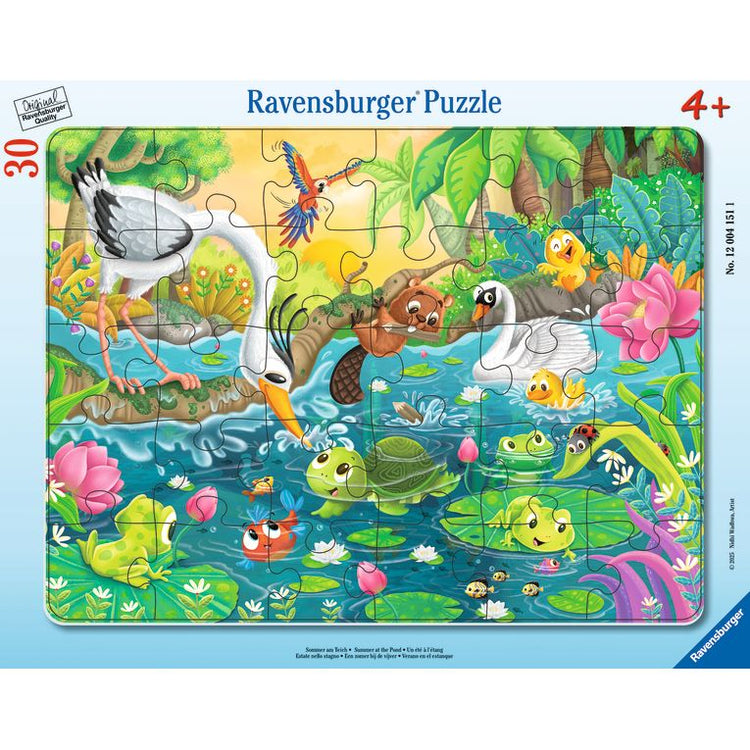 Puzzle | Summer at the Pond | 30 Pc Frame Puzzle - CR Toys