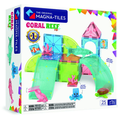 Magnatiles | Coral Reef 25-Piece Set 3+ - CR Toys