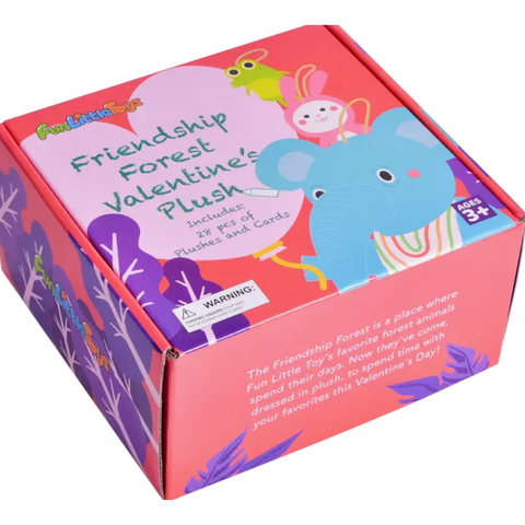 Valentines Friendship Forest Set 28 Stuffed Animals And 28 Cards - 1