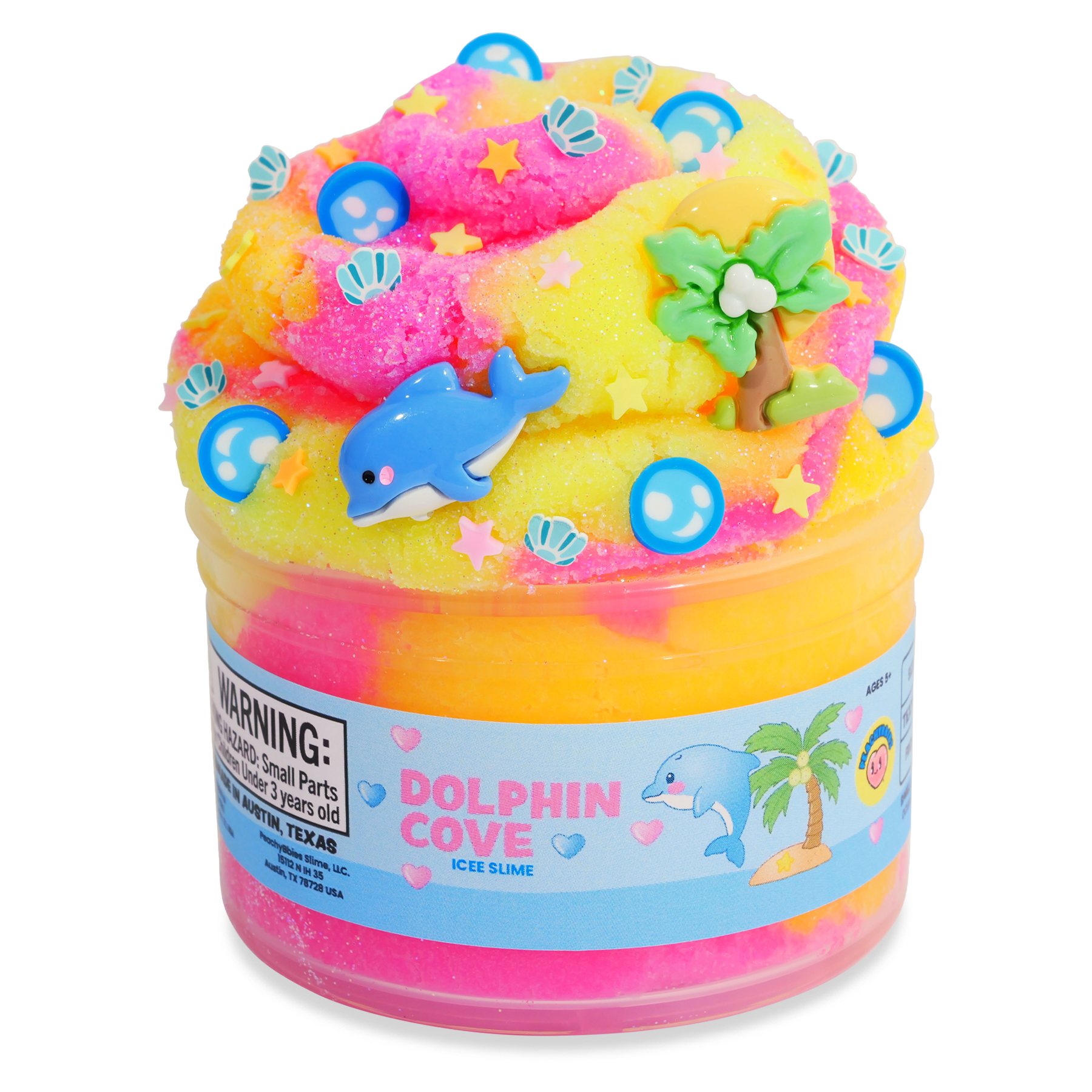 Peachybbies Slime | Dolphin Cove Icee Slime | CR Toys