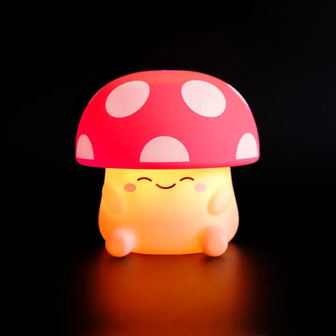 Mushi Ambient Mushroom Night Light | Red - CR Toys