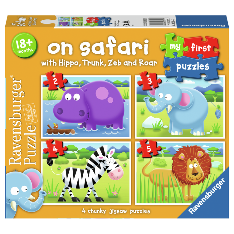 Puzzle | On Safari 2, 3, 4, 5 pc Puzzles - CR Toys