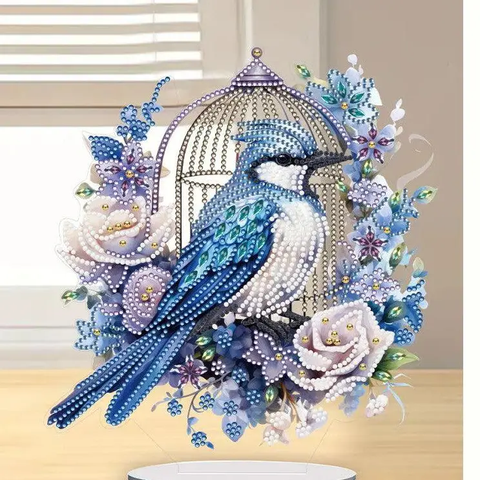 Diamond Art | Blue Jay Tabletop Decoration - 1