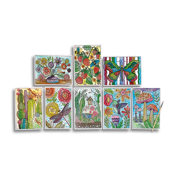 Hidden Colors Magic Paint Sheets-Magic Nature 161-091