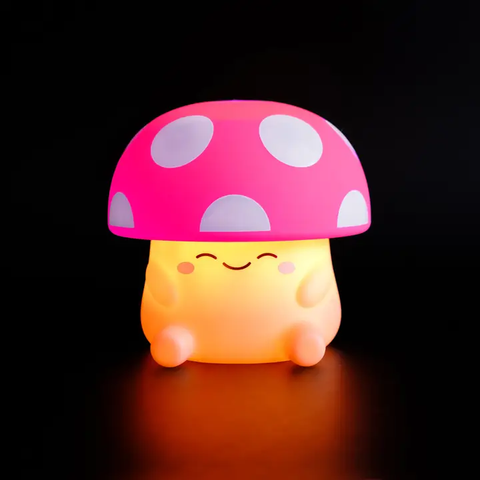 Mushi Ambient Mushroom Night Light | Pink - CR Toys