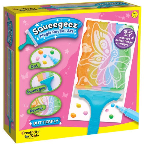 Magic Reveal Squeegee Art | Butterfly