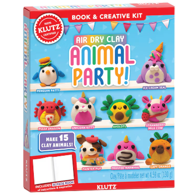Air Dry Clay Animal Party 8+