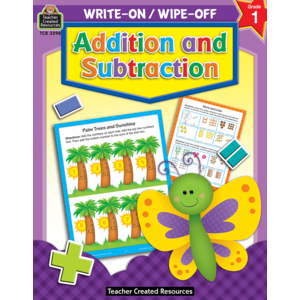 HomeProduct Write-On/Wipe-Off Book | Addition and Subtraction
