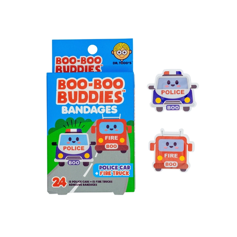 Boo Boo Buddies | Police Car & Fire Truck Bandage