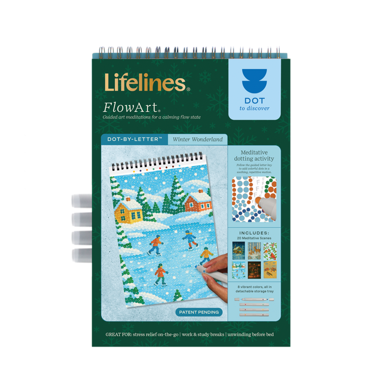 Lifelines FlowArt Dot-By-Letter | Winter Wonderland - CR Toys