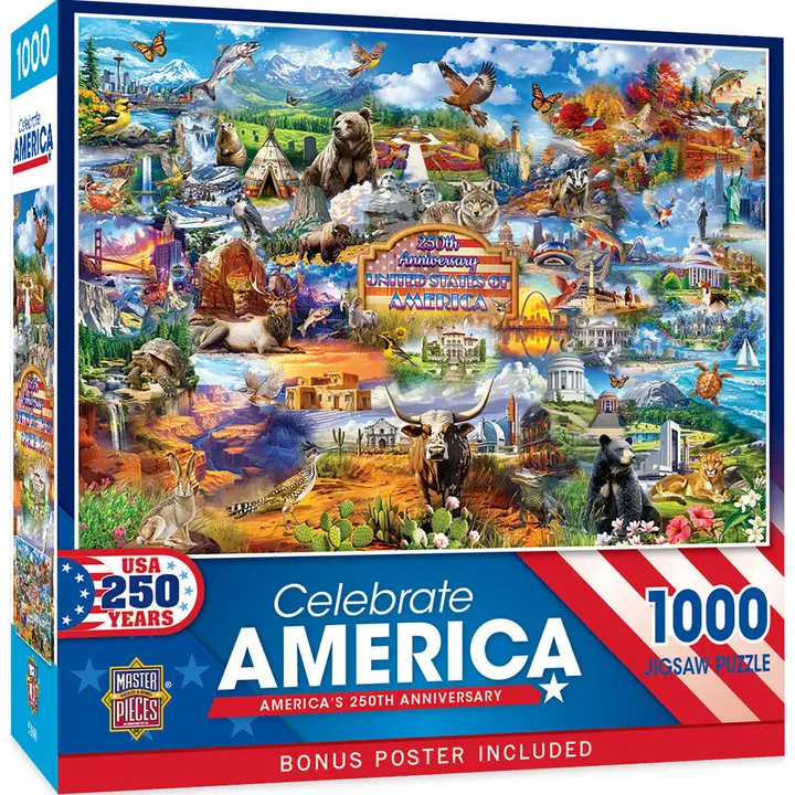 Puzzle | Celebrate America - America's 250th Anniversary 1000 - CR Toys