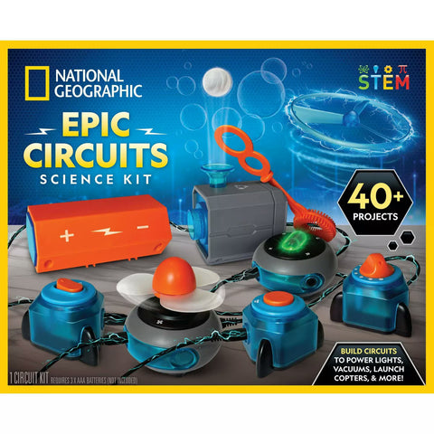 National Geograhic | Epic Circuits Science Kit - 40+ Projects 8+