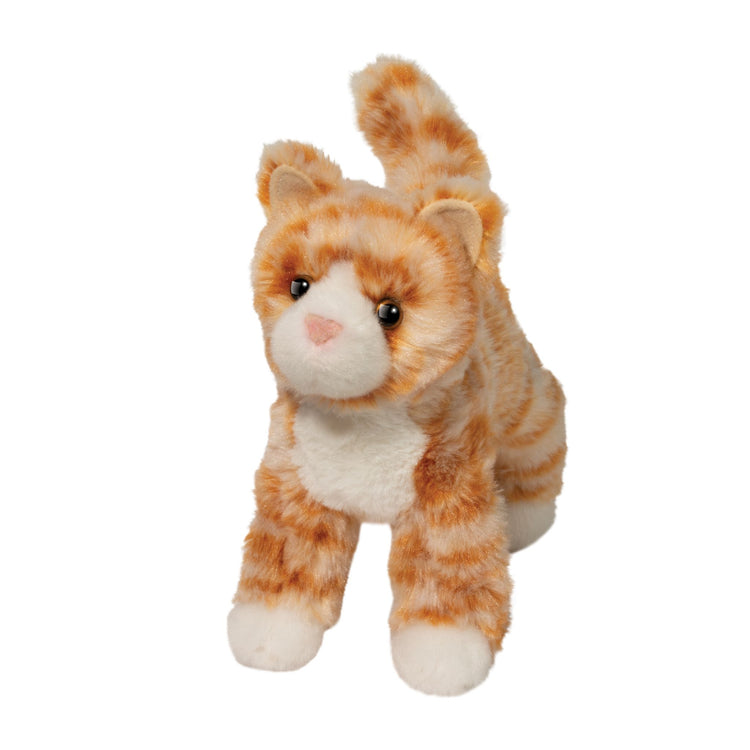 Hally Orange Striped Cat Plush - 1