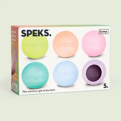 SPEKS Gump Mini Memory Gel Stress Balls 6-pack