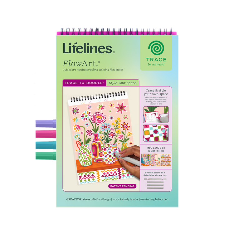 Lifelines | FlowArt | Trace-to-Doodle, Style Your Space - CR Toys