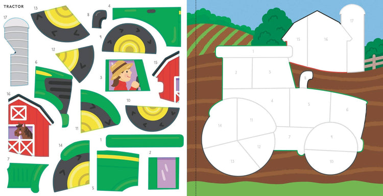 my first color by sticker book cars trucks trains