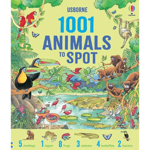 1001 Animals to Spot Hardcover Book 5+