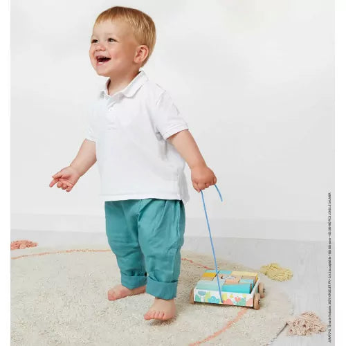 Pure - Pull-Along Building Blocks Cart J05152 - 4