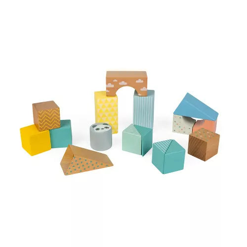 Pure - Pull-Along Building Blocks Cart J05152 - 6