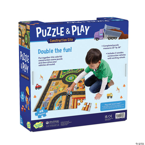 Puzzle And Play: Construction Site Floor Puzzle