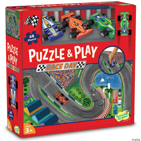 Puzzle And Play: Race Day Floor Puzzle